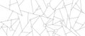 Monochrome technology triangle vector texture. Modern white mosaic background.