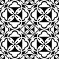 Monochrome theme as seamless background. Black and white pattern for graphic design.