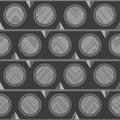 Monochrome tribal circle pattern
