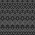 Monochrome tribal geometric pattern