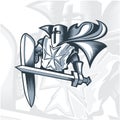 Monochrome Valiant Knight Crusader