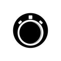 Monochrome vector illustration stopwatch icon isolated Royalty Free Stock Photo