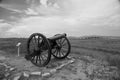 Monochrome view of 12 pound cannon