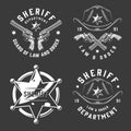 Monochrome vintage emblems
