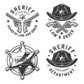 Monochrome vintage emblems