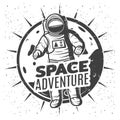 Monochrome Vintage Space Research Label Template