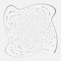 Monochrome volute, vortex shapes. Twisted helix elements. Rotation, spin and twist concept design