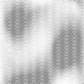 Monochrome wavy texture isolated on white background. Vector illustration