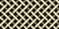 Monochrome wicker background. Braided black and white pattern Royalty Free Stock Photo