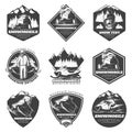 Monochrome Winter Sport Extreme Labels Set