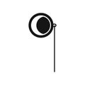 Monocle icon in simple style