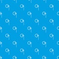 Monocle pattern seamless blue