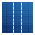 Monocrystalline solar cell for solar modules. Vector photovoltaic system element. Electric element for charge battery Royalty Free Stock Photo