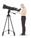 Monocular with cartoon character