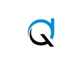 Monogram anagram lettermark logo of letter a d q o slim feminine modern