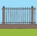 Fence. Vector drawing