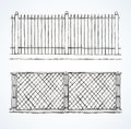 Fence. Vector drawing