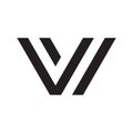 Monogram initial letter V logo geometric symbol for icon or logo Geometric tribal pattern geometric symbol Royalty Free Stock Photo