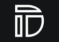 Monogram / Initial Letters TD DT Vector Logo