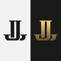 Monogram Letter Initial J L JL LJ Logo Design Template