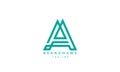 Monogram logo AA Royalty Free Stock Photo