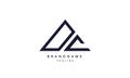 Monogram logo DC Royalty Free Stock Photo
