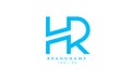 Monogram logo HR Royalty Free Stock Photo