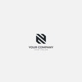 Monogram logo N like Z logo design Royalty Free Stock Photo