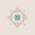 Monogram logo template