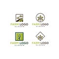 Monogram logo design vector template