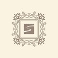 Monogram luxury logo template