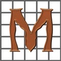 Monogram M metallic