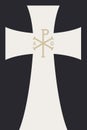 Monogramma Christi Monogram of Jesus Christ (Christogram). Christian Sacred Chi Rho Symbol