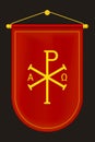 Monogramma Christi. Monogram of Jesus Christ (Christogram). Christian Chi Rho Symbol