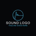 Sound Audio logo Design vector music equalizer symbol