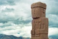 Monolith at Ruins of Tiwanaku, Bolivia Royalty Free Stock Photo