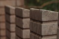 Monolithic bricks in repetition Royalty Free Stock Photo