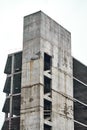 Monolithic construction of a multi-storey apartment building. Unfinished construction and reinforced concrete house frame