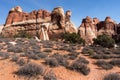 Monolithic Rock Wall in Canyonlands National Park