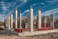 Monolithic structural elements and formwork Royalty Free Stock Photo