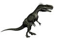 Monolophosaurus dinosaur - 3d render Royalty Free Stock Photo