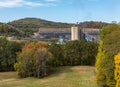 Monongalia County Mine in the fall countryside around Wana in West Virginia