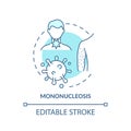 Mononucleosis concept icon