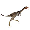 Mononykus dinosaur walking - 3D render