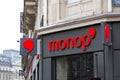Monop` store in Paris, France, sub-brand of Monoprix S.A, food retailing with fashion, beauty and home stores