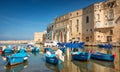 Monopoli Harbour and Boats, Puglia, Italy Royalty Free Stock Photo