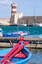 The port at Monopoli in Puglia Italy. Photographed on a beautiful sunny day in late summer. Royalty Free Stock Photo