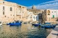 Monopoli and its beautiful old harbour, Bari Province, Puglia Apulia, southern Italy.
