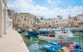 Old harbour in Monopoli, Bari Province, southern Italy.