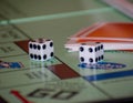 Monopoly Game Close up Dice